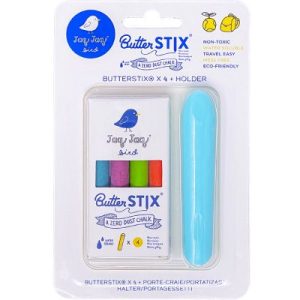 achetez Pochette 4 craies colorées + 1 porte-craie Jaq Jaq Bird au meilleur prix en promo