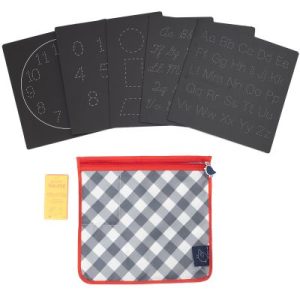 achetez Pochette de 5 ardoises Lettres et chiffres Jaq Jaq Bird au meilleur prix en promo