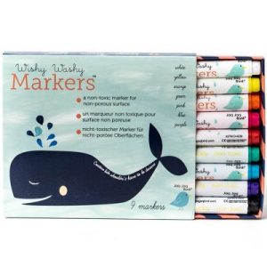 achetez Pochette de 9 feutres effaçables à l'eau Wishy Washy Jaq Jaq Bird au meilleur prix en promo