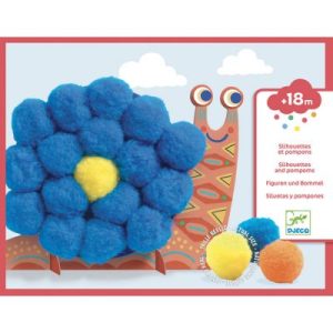 achetez Pompons à coller Animaux tout doux Djeco au meilleur prix en promo