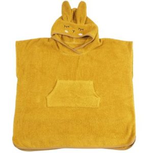 achetez Poncho de bain Lapin moutarde Kikadu au meilleur prix en promo
