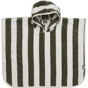 achetez Poncho de bain rayé Leaf Green (1-4 ans) Jollein au meilleur prix en promo