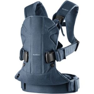 achetez Porte bébé One en coton bleu denim et bleu nuit BabyBjörn au meilleur prix en promo