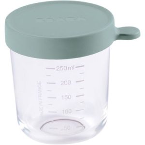 achetez Pot de conservation en verre vert eucalyptus (250 ml) Béaba au meilleur prix en promo