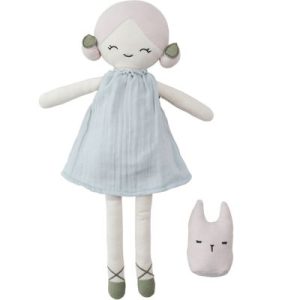 achetez Poupée souple bleu clair et rose Apple (40 cm) Fabelab au meilleur prix en promo