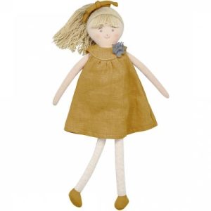 achetez Poupée souple en coton bio jaune curry (30 cm) Trousselier au meilleur prix en promo