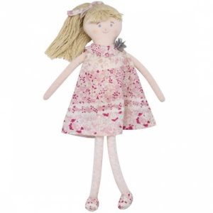 achetez Poupée souple en coton bio rose à fleurs (30 cm) Trousselier au meilleur prix en promo