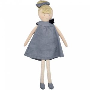 achetez Poupée souple en lin bleu gris (30 cm) Trousselier au meilleur prix en promo