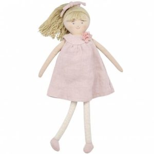 achetez Poupée souple en lin rose poudré (30 cm) Trousselier au meilleur prix en promo