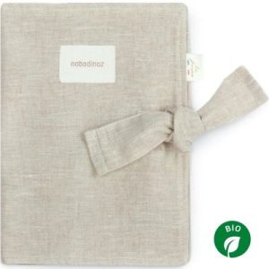 achetez Protège carnet de santé Lin français greige Nobodinoz au meilleur prix en promo
