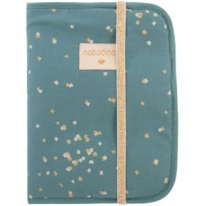 achetez Protège carnet de santé Poema Gold Confetti vert Nobodinoz au meilleur prix en promo