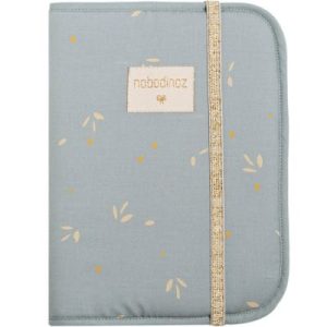 achetez Protège carnet de santé Poema Willow Soft Blue Nobodinoz au meilleur prix en promo