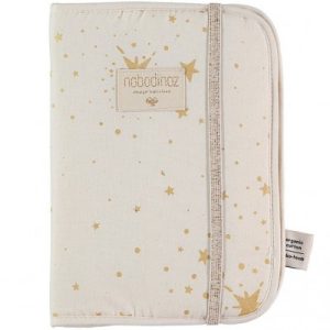 achetez Protège carnet de santé Poema coton bio Gold stella Natural Nobodinoz au meilleur prix en promo