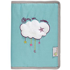 achetez Protège carnet de santé en coton bio Dans les nuages P'tit Basile au meilleur prix en promo
