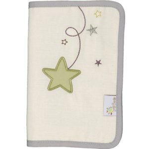 achetez Protège carnet de santé en coton bio Pluie d'étoiles P'tit Basile au meilleur prix en promo