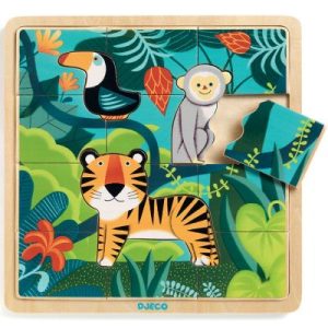 achetez Puzzle Jungle (15 pièces) Djeco au meilleur prix en promo