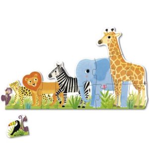 achetez Puzzle Les animaux de la jungle XXL (16 pièces) Goula au meilleur prix en promo