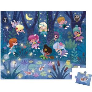 achetez Puzzle Les fées et les nénuphars (36 pièces) Janod au meilleur prix en promo