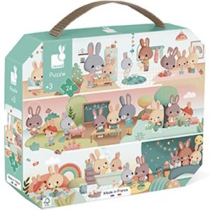 achetez Puzzle Une journée (24 pièces) Janod au meilleur prix en promo