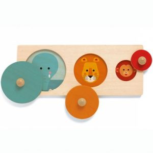 achetez Puzzle à encastrement BigaBasic (3 pièces) Djeco au meilleur prix en promo