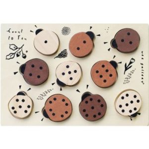 achetez Puzzle à encastrement Compter jusqu'à 10 Coccinelle Wee Gallery au meilleur prix en promo
