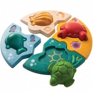 achetez Puzzle à encastrement La vie marine (8 pièces) Plan Toys au meilleur prix en promo