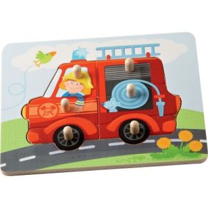 achetez Puzzle à encastrement Le pompier (6 pièces) Haba au meilleur prix en promo