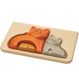 achetez Puzzle à encastrement Mon 1er puzzle Chat (3 pièces) Plan Toys au meilleur prix en promo