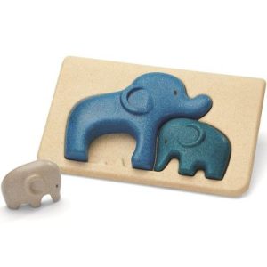 achetez Puzzle à encastrement Mon 1er puzzle Eléphant (3 pièces) Plan Toys au meilleur prix en promo