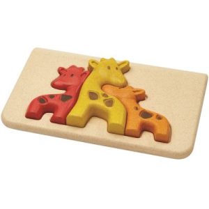 achetez Puzzle à encastrement Mon 1er puzzle Girafe (3 pièces) Plan Toys au meilleur prix en promo