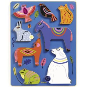 achetez Puzzle à encastrement Nora & Co (8 pièces) Djeco au meilleur prix en promo