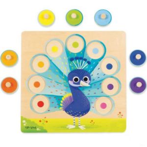 achetez Puzzle à encastrement Paon (9 pièces) Goula au meilleur prix en promo