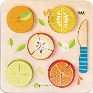 achetez Puzzle à encastrement fractions d'agrumes (16 pièces) Tender Leaf au meilleur prix en promo
