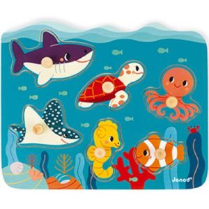 achetez Puzzle à encastrer Océan WWF (6 pièces) Janod au meilleur prix en promo