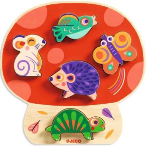 achetez Puzzle à encastrer en bois Anianco (5 pièces) Djeco au meilleur prix en promo