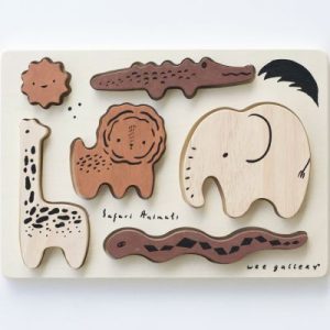 achetez Puzzle à encastrer en bois Safari Wee Gallery au meilleur prix en promo