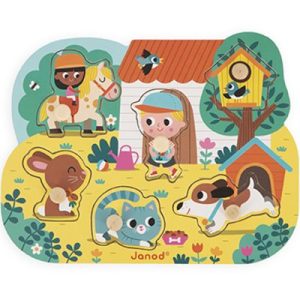 achetez Puzzle bébé Campagne (6 pièces) Janod au meilleur prix en promo