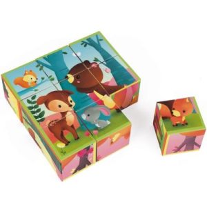 achetez Puzzle cube Kubkid Forêt (9 cubes) Janod au meilleur prix en promo