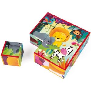 achetez Puzzle cube Kubkid Jungle (9 cubes) Janod au meilleur prix en promo