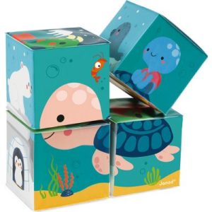 achetez Puzzle cube de bain (4 cubes) Janod au meilleur prix en promo