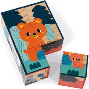achetez Puzzle cubes en bois Animaux WWF (6 cubes) Janod au meilleur prix en promo