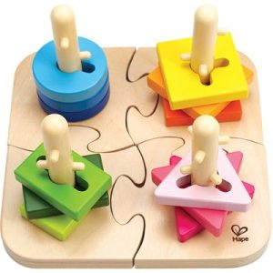 achetez Puzzle et jeu à encastrer boutons créatifs Hape au meilleur prix en promo