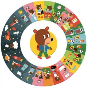 achetez Puzzle géant La journée (24 pièces) Djeco au meilleur prix en promo