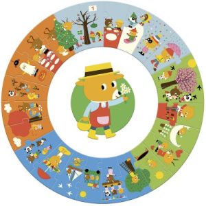 achetez Puzzle géant L'année (24 pièces) Djeco au meilleur prix en promo