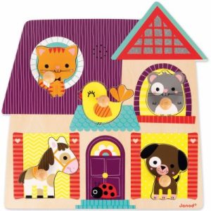 achetez Puzzle musical Mes petits compagnons (5 pièces) Janod au meilleur prix en promo