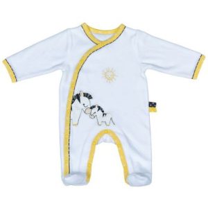 achetez Pyjama chaud Pluche et Pompon zèbre (3 mois) Sauthon au meilleur prix en promo