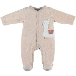 achetez Pyjama chaud beige lama Sacha (3 mois) Noukie's au meilleur prix en promo