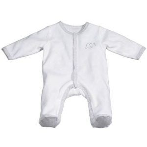 achetez Pyjama chaud blanc lune Céleste (1 mois) Sauthon au meilleur prix en promo