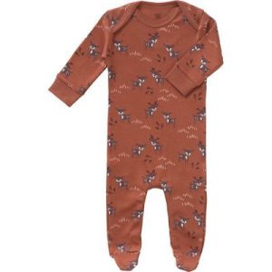 achetez Pyjama en coton bio Deer amber brown (0-3 mois : 50 à 60 cm) Fresk au meilleur prix en promo