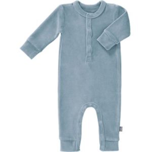 achetez Pyjama en velours bio Blue fog (3-6 mois : 60 à 67 cm) Fresk au meilleur prix en promo
